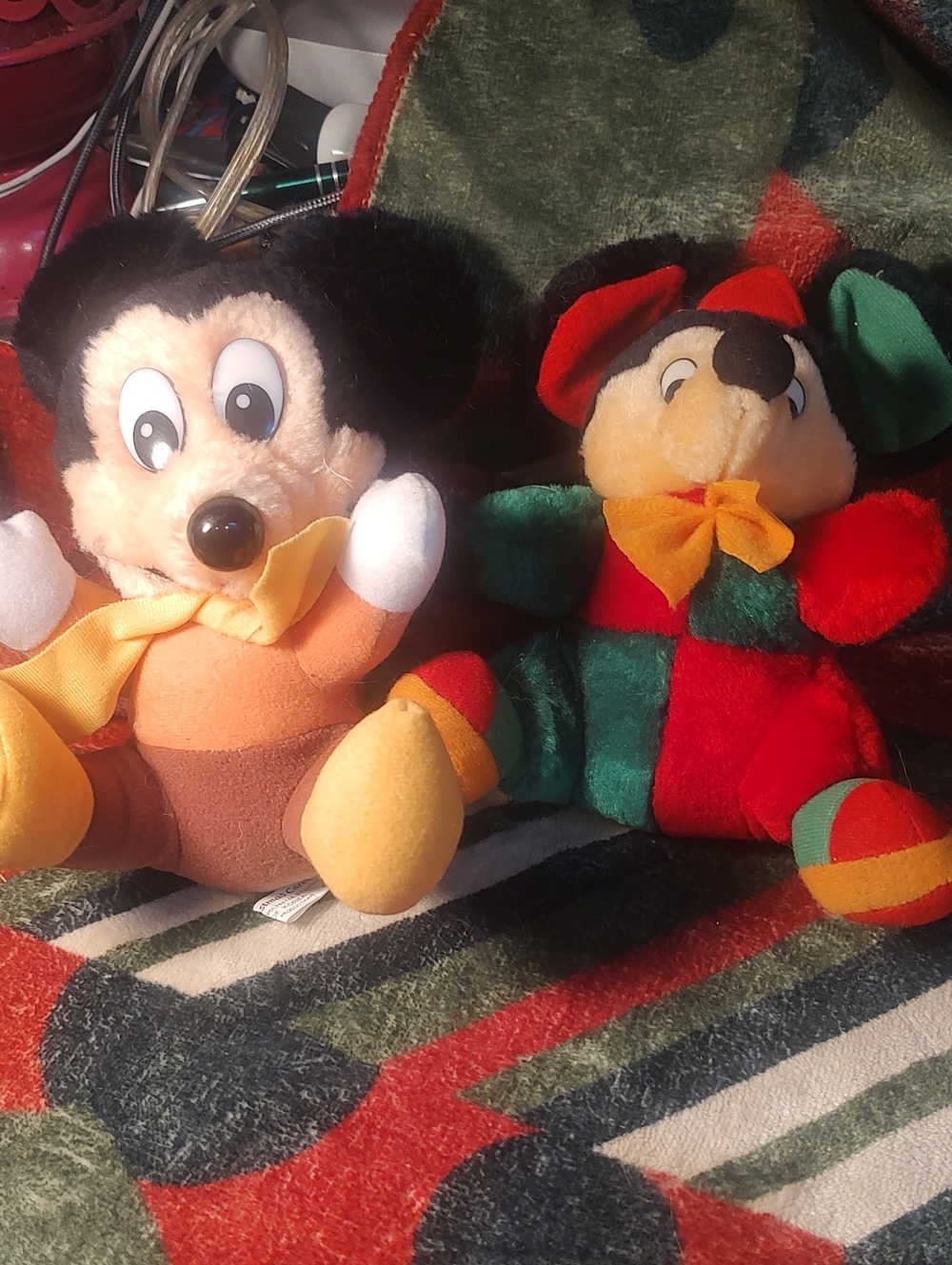 Vintage Plush Cartoon Mouse & Disney Micky Mouse- Multicolor Soft Toys